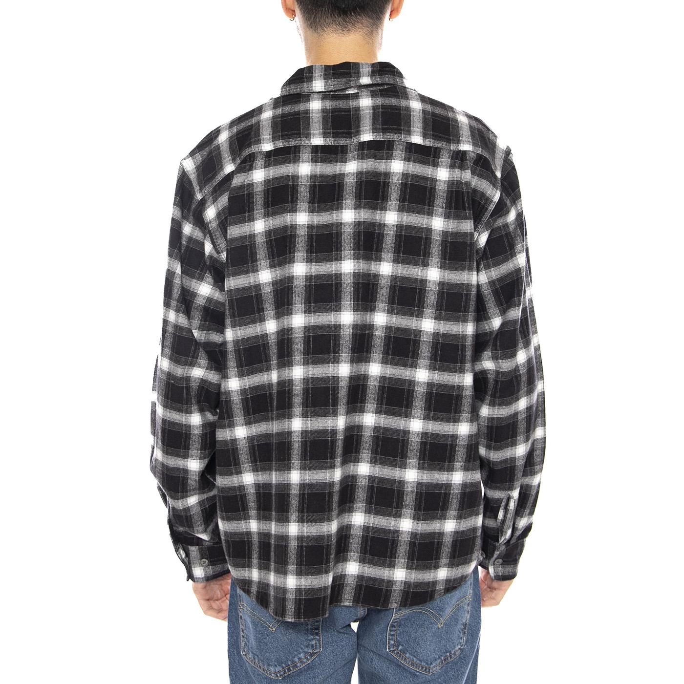 Reason Woven Shirt -- Men's Long Sleeve Shirt Black / Multicolour Men OBEY - Image 3