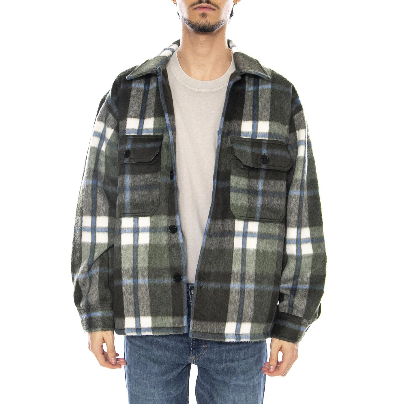 Stanton Shirt Jacket Checks Multicolor - Men's Multicolor Jacket OBEY - Image 2