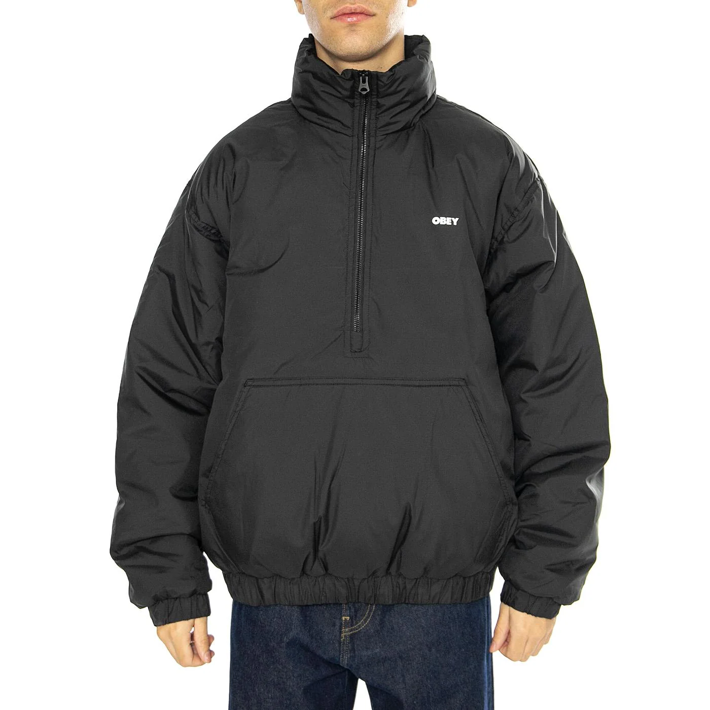 Studio Mock Neck Anorak Black - Image 2