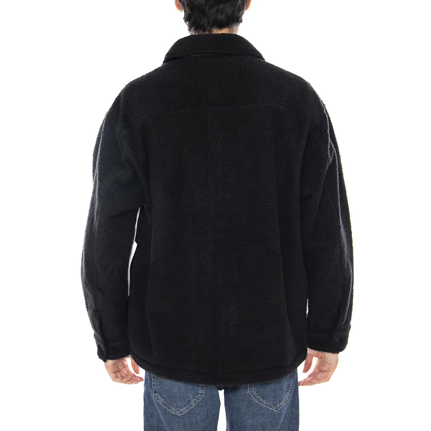 Thompson Shirt Jacket Black - Men's Black Jacket Men OBEY - Image 3
