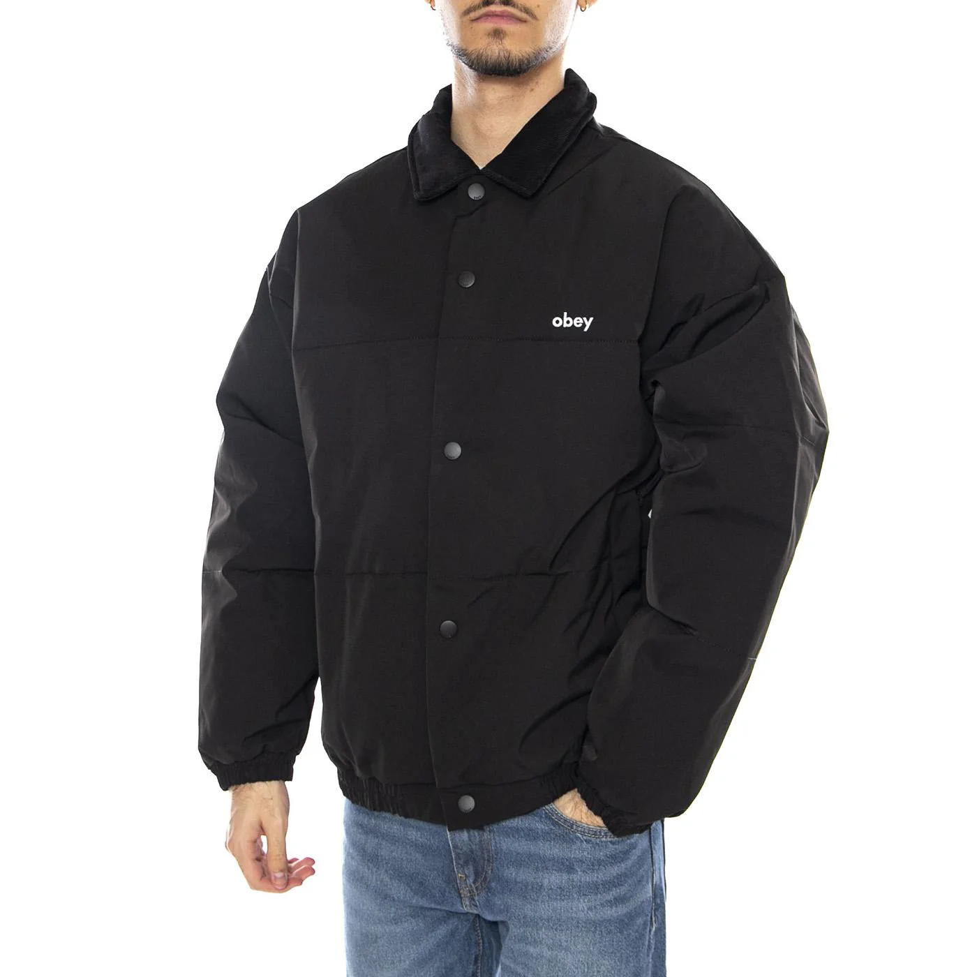 Whispers Jacket -- Black Men's Jacket OBEY