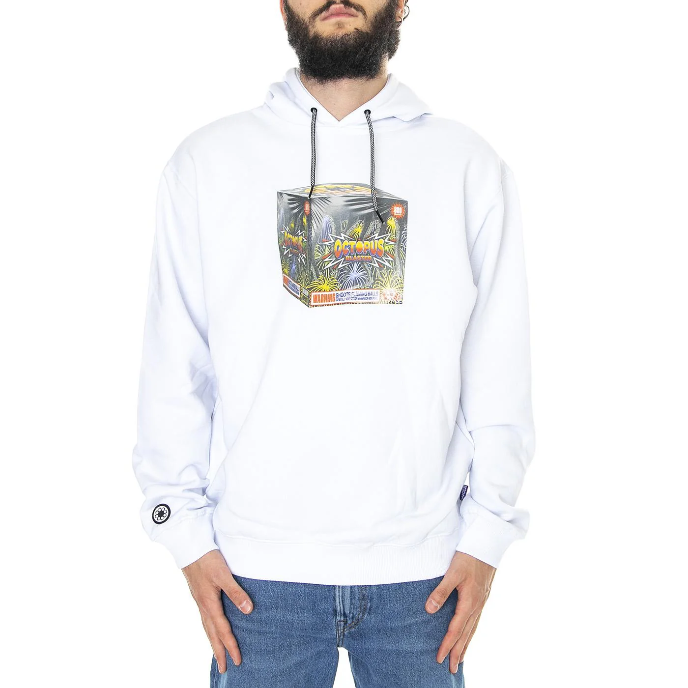 Blaster Hoodie White - Image 2