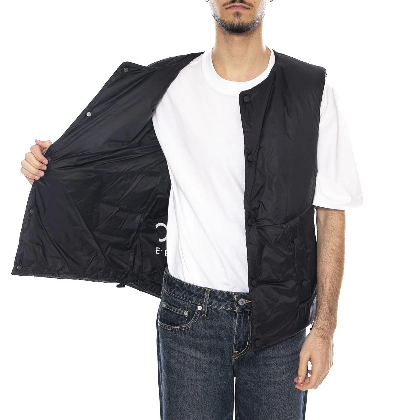 Base Padding Vest Black - Men's Sleeveless Jacket Black OFF GRID - Image 4