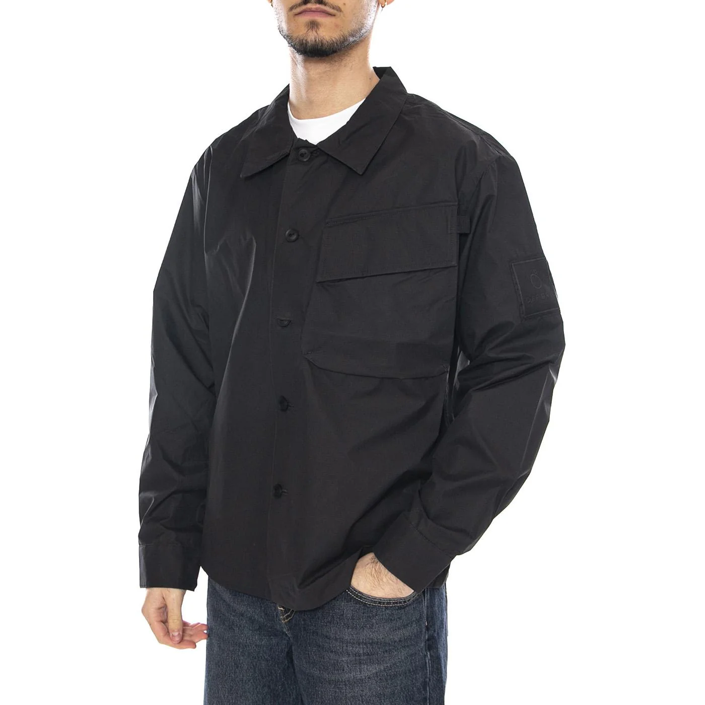 Force Overshirt Black - Men's Black Jacket OFF GRID