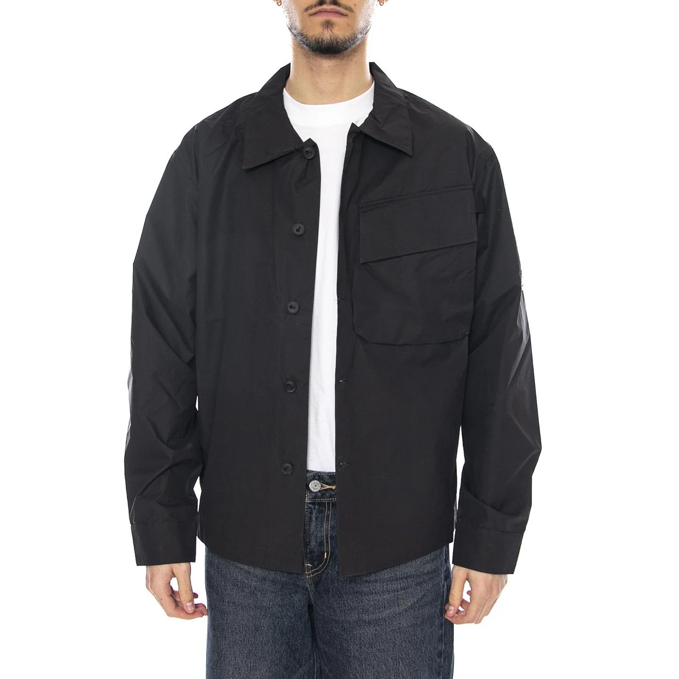 Force Overshirt Black - Men's Black Jacket OFF GRID - Image 2