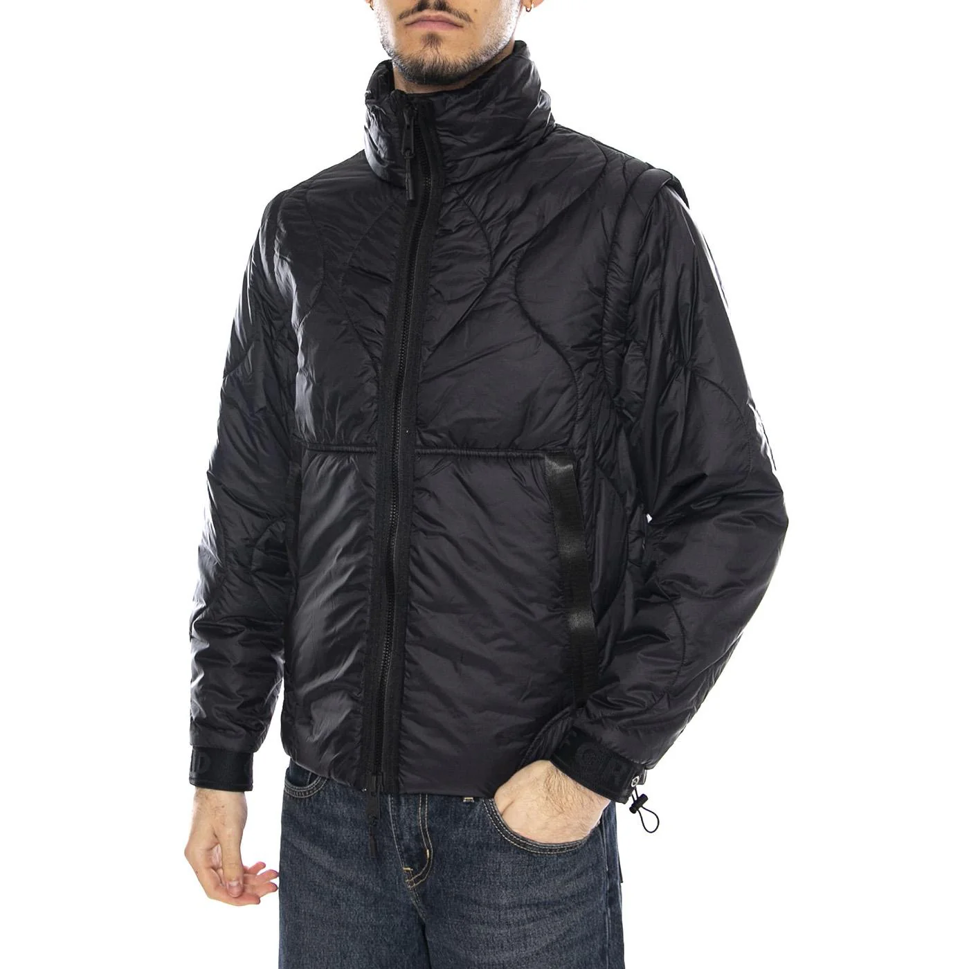 Two Padding Jacket Black - Men's Black Down Jacket OFF GRID