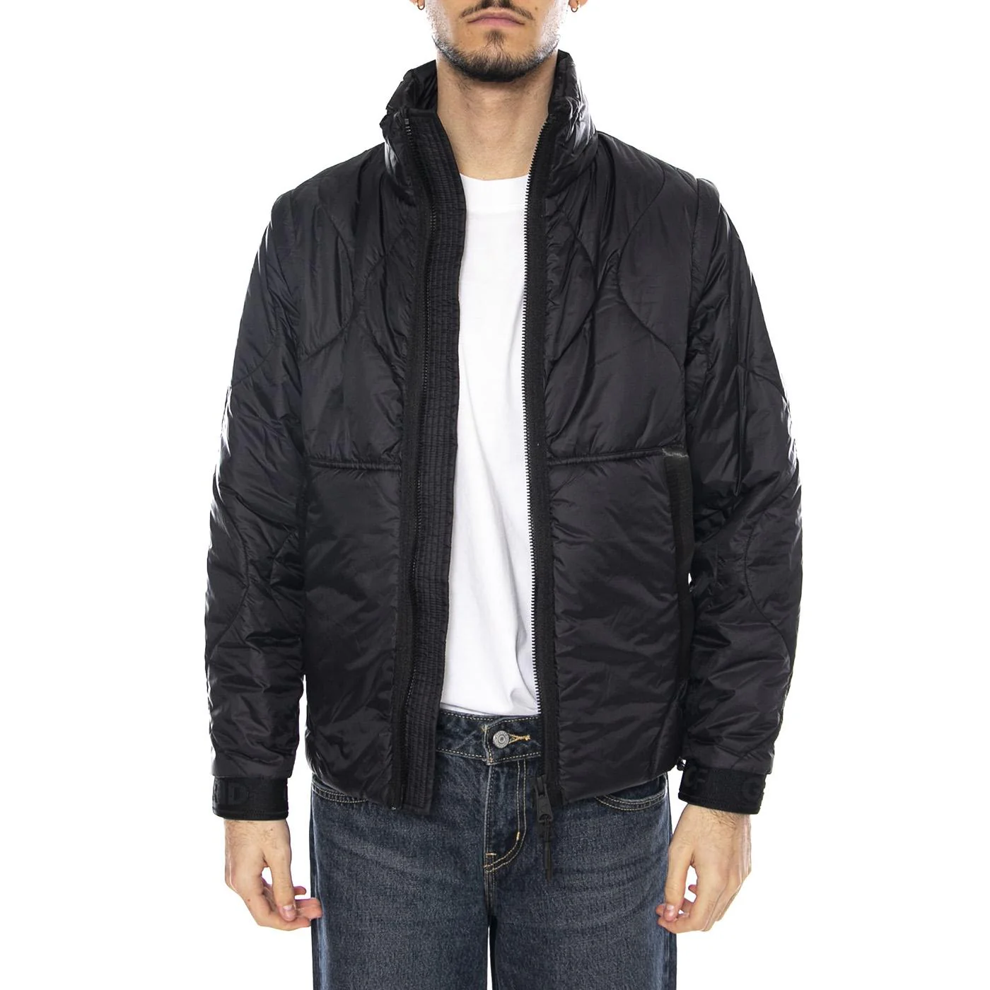 Two Padding Jacket Black - Men's Black Down Jacket OFF GRID - Image 2