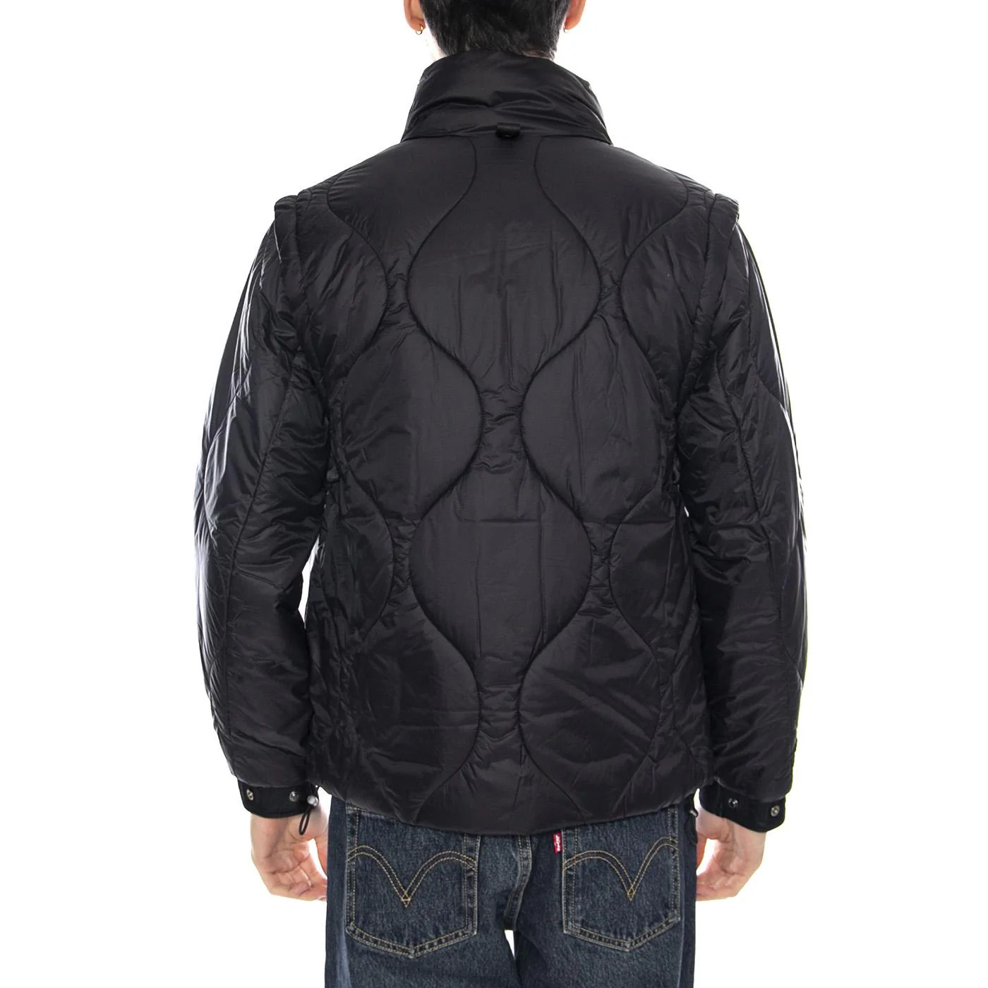 Two Padding Jacket Black - Men's Black Down Jacket OFF GRID - Image 3