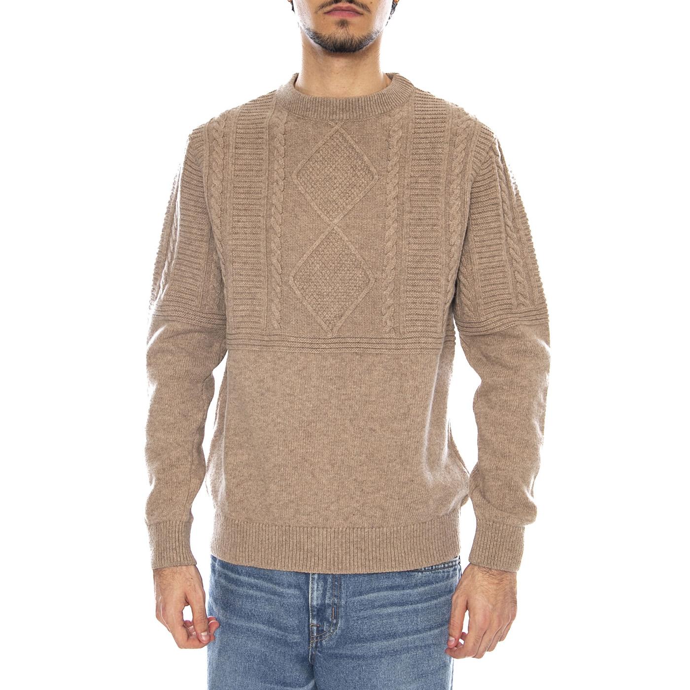 Hudson Olow Sweater - Men's Crew Neck Sweater Brown Men OLOW - Image 2