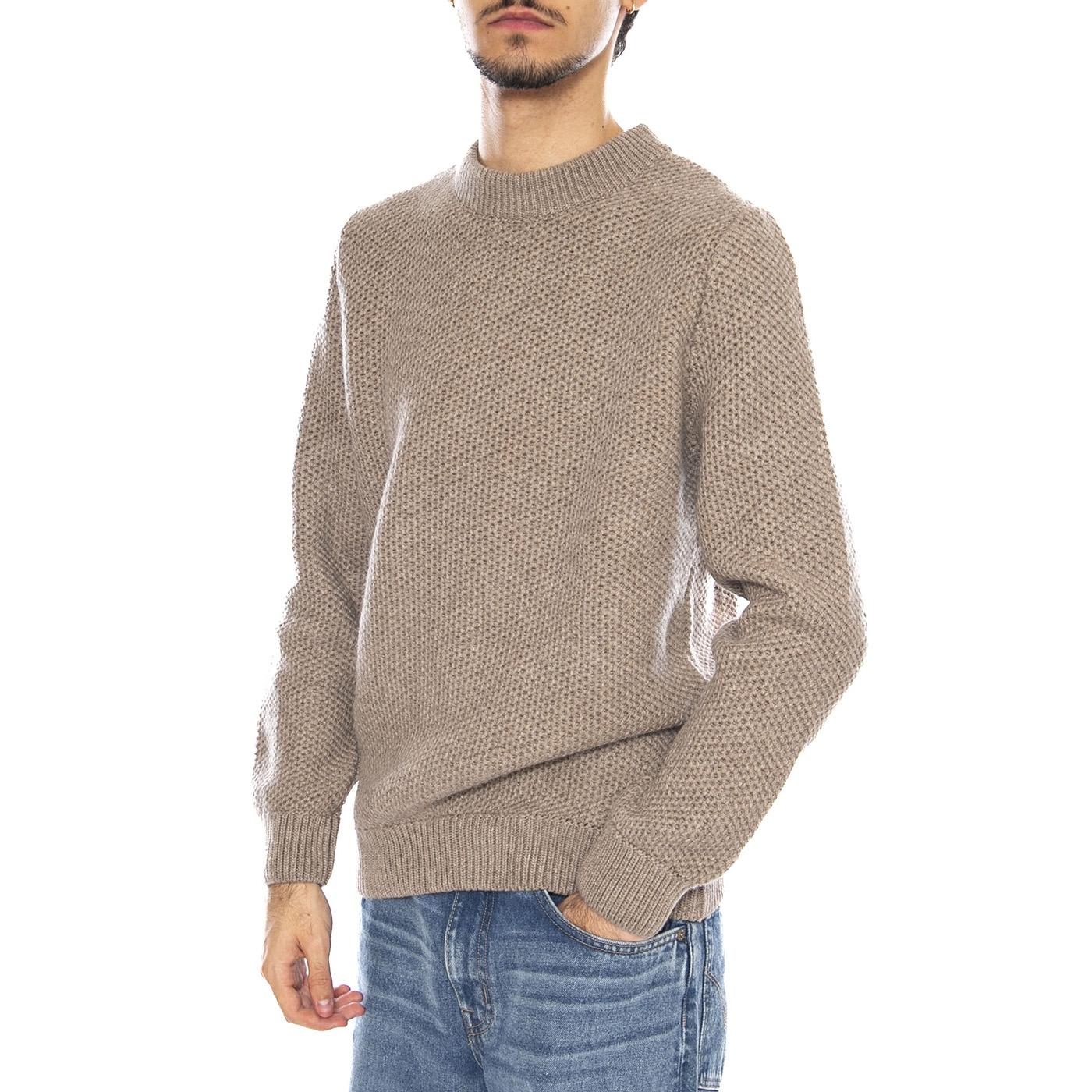Sablons Olow Sweater Green - Men's Crew Neck Sweater Green Men OLOW