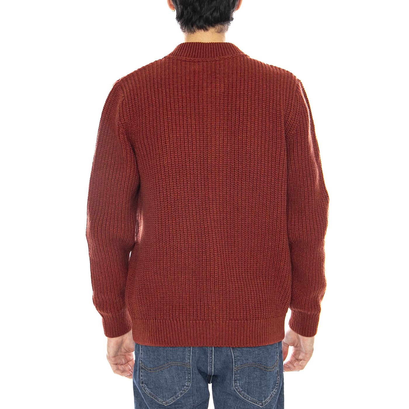 Tricot Orange -- Men's Cardigan Orange Men OLOW - Image 3