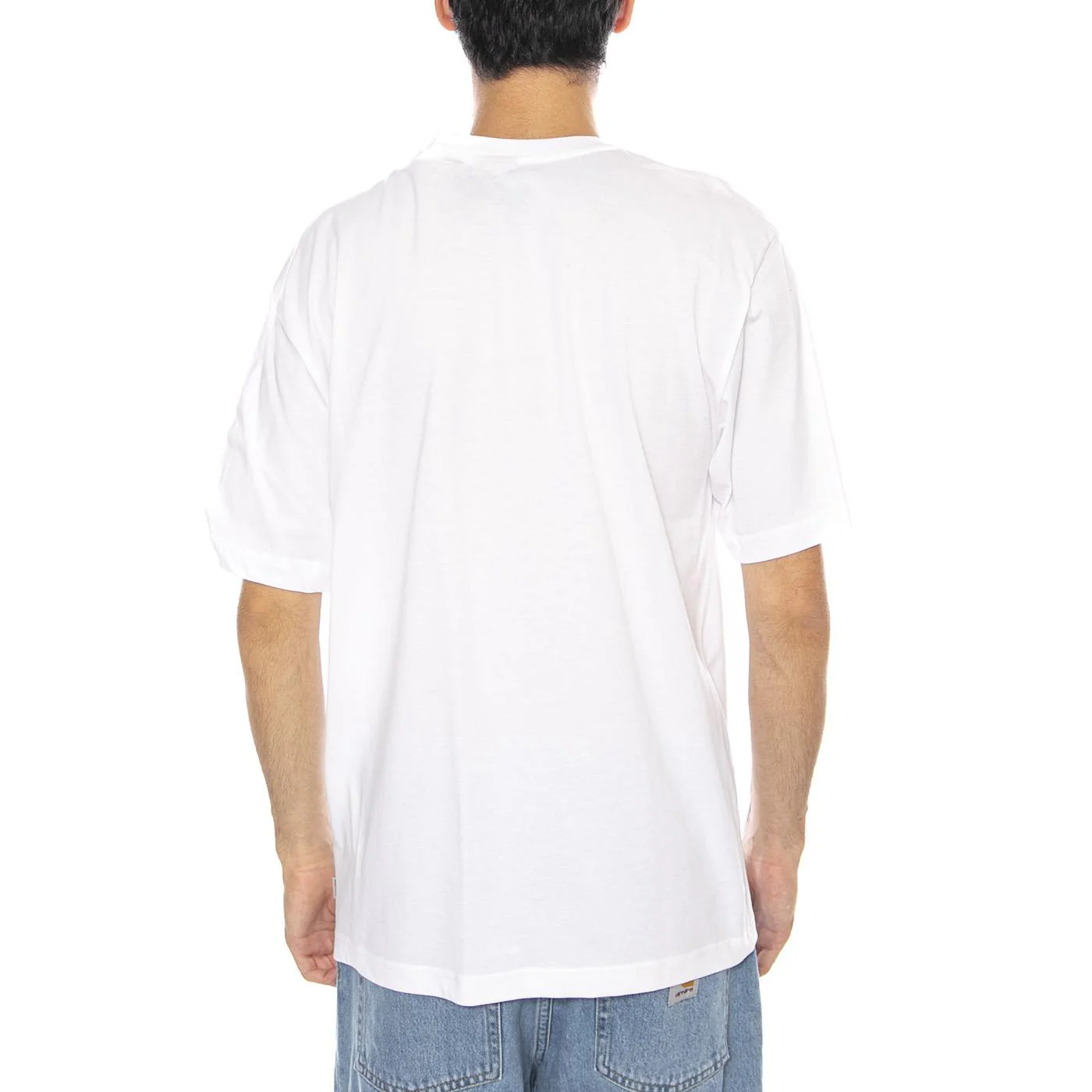 Banksy SS Relax Tee Bright White - Men's Crew Neck T-Shirt with Banksy Print by ONLY & SONS - Image 3