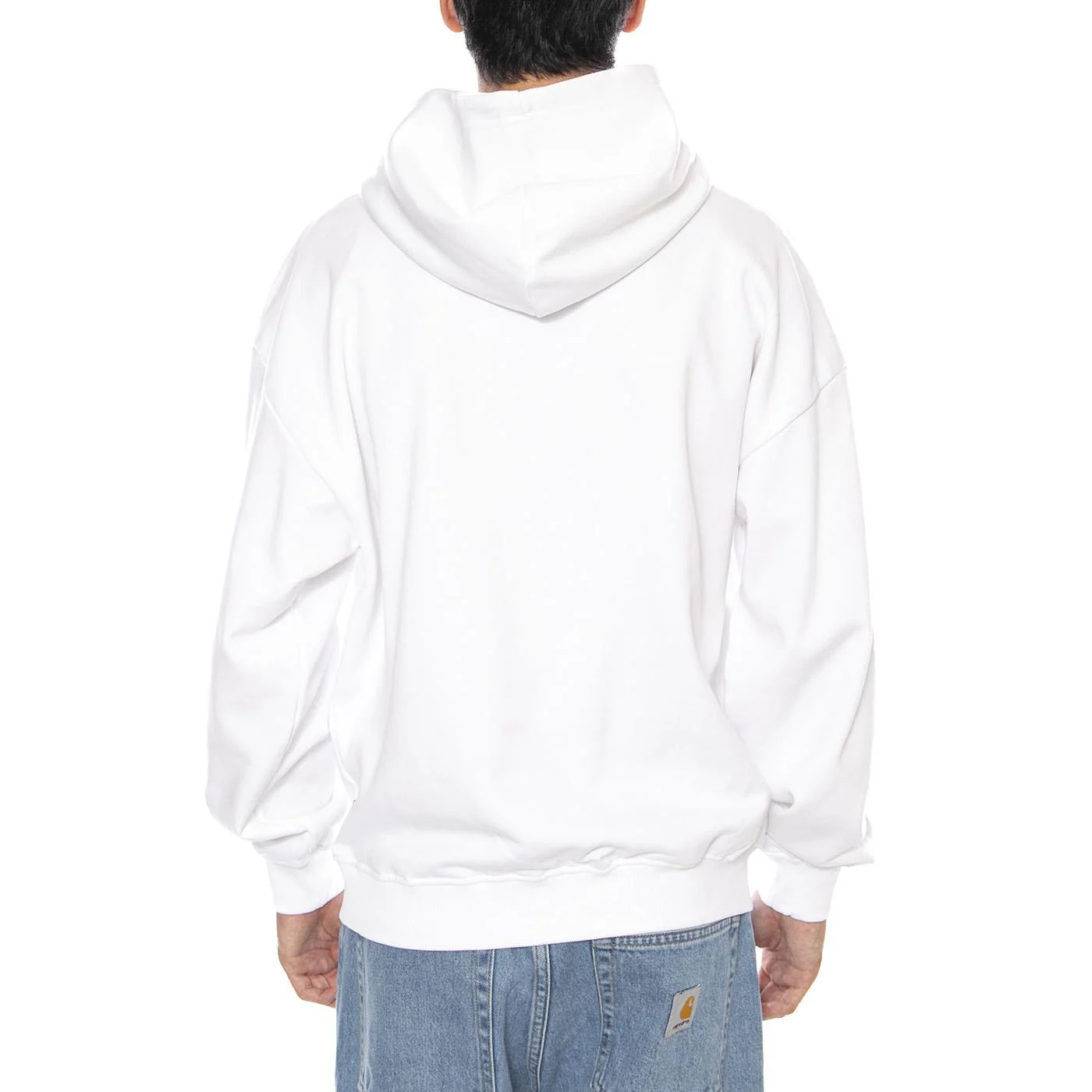 BANKSY VTG Hoodie VD Bright White Airstrike - Men's White Hoodie ONLY & SONS - Image 3