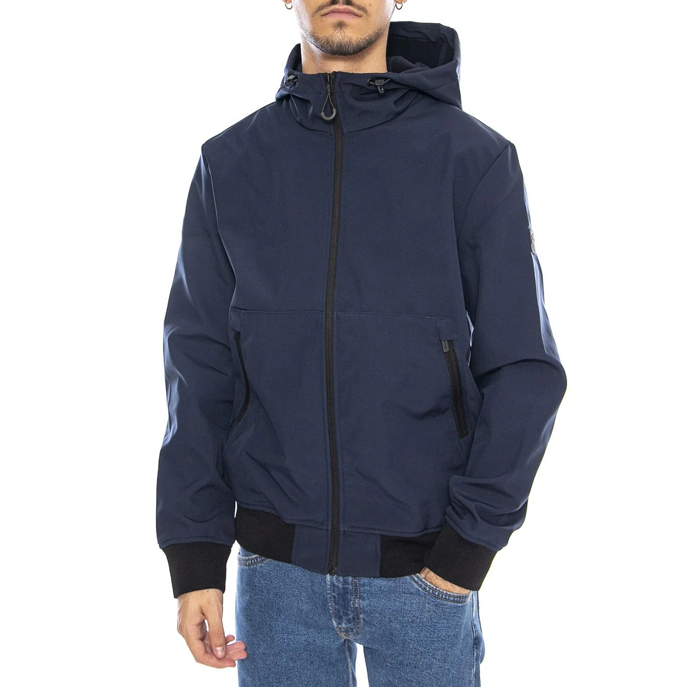 Bowie Softshell Bomber Noos Jacket Navy Blazer - Men's Hooded Jacket Dark Blue ONLY & SONS