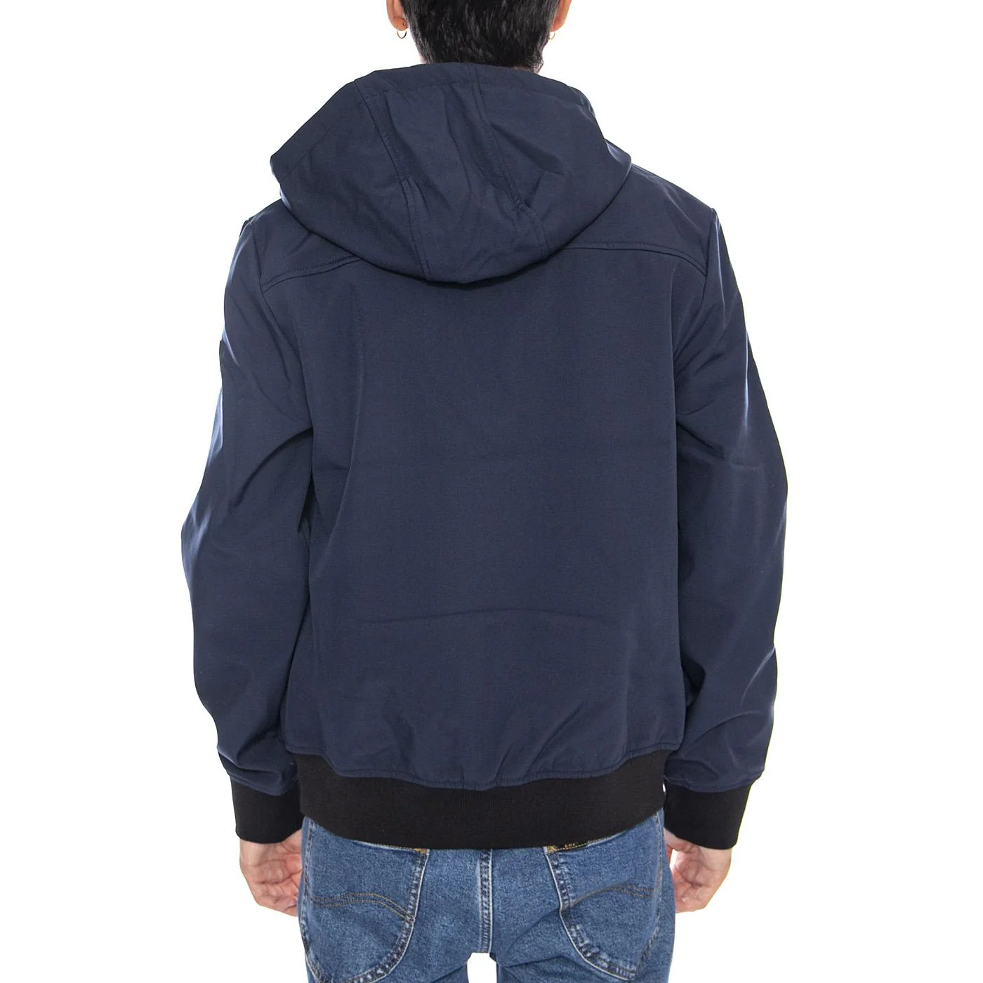 Bowie Softshell Bomber Noos Jacket Navy Blazer - Men's Hooded Jacket Dark Blue ONLY & SONS - Image 3