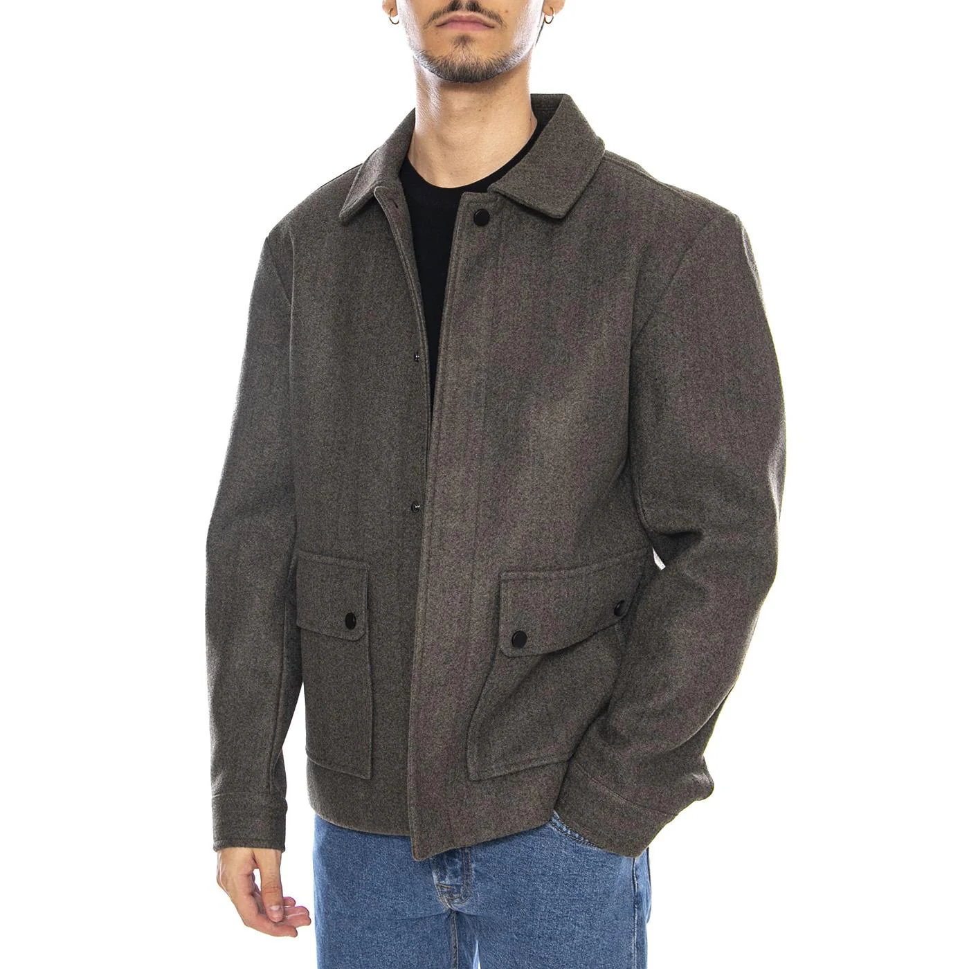 ONLY & SONS Connor Life Jacket OTW Noos Bungee Cord Melange - Men's Grey Jacket