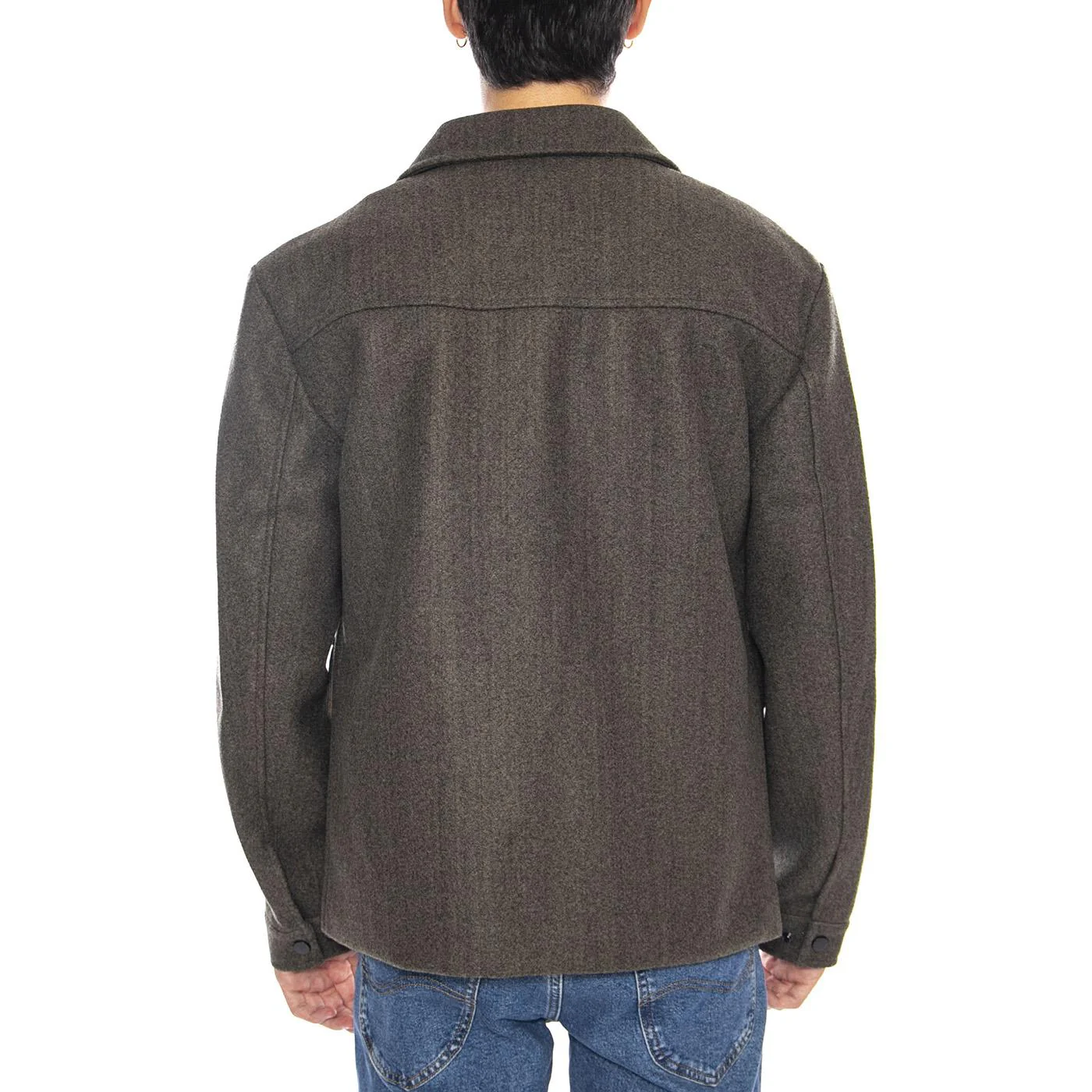 ONLY & SONS Connor Life Jacket OTW Noos Bungee Cord Melange - Men's Grey Jacket - Image 3