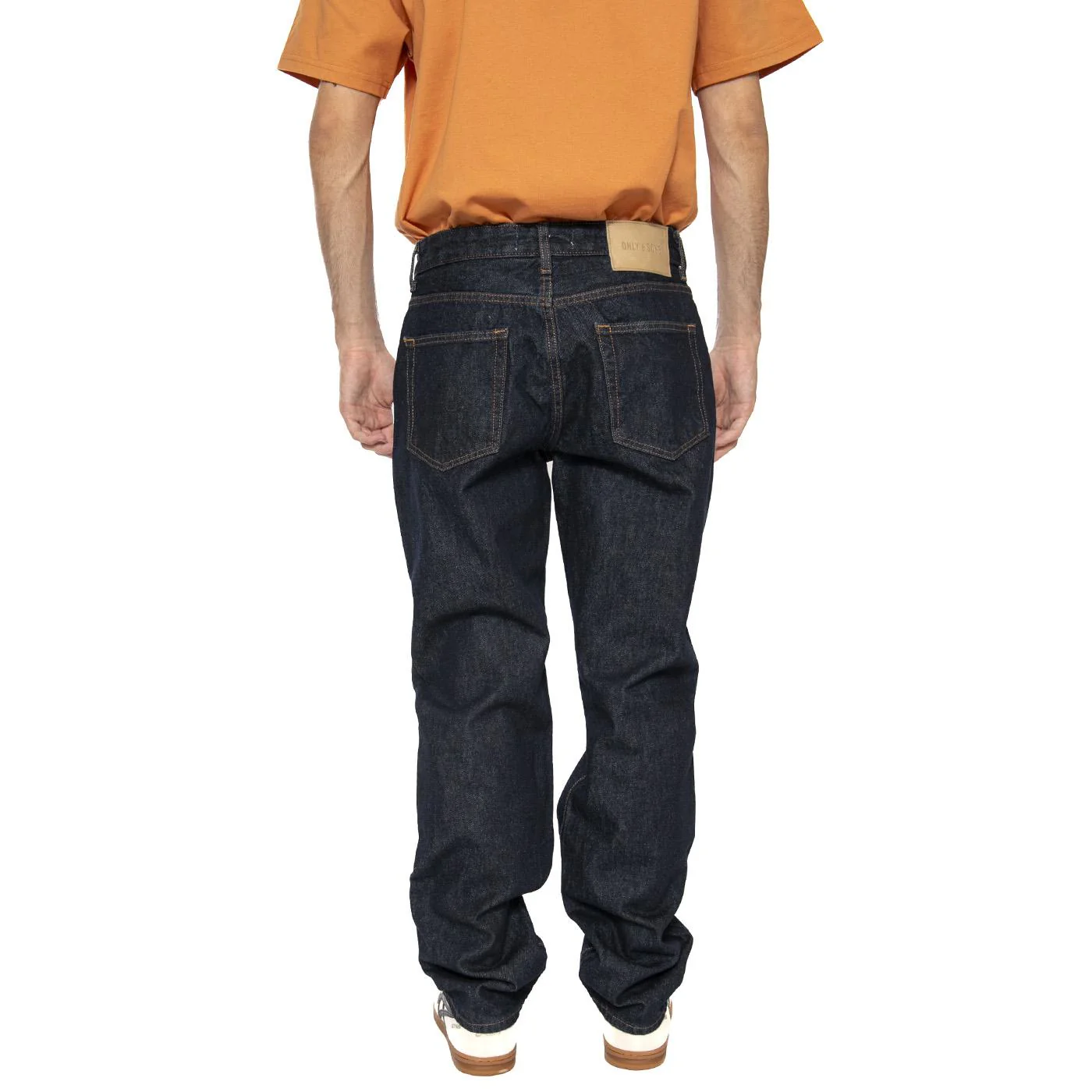 Edge Straight Rinse 4942 Tai Denim Noos Dark Blue Denim - Image 4