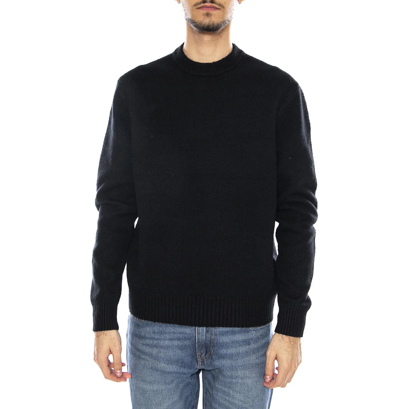 James RLX Crew Knit -- Men's Crew Neck Sweater Black Men ONLY & SONS - Image 2