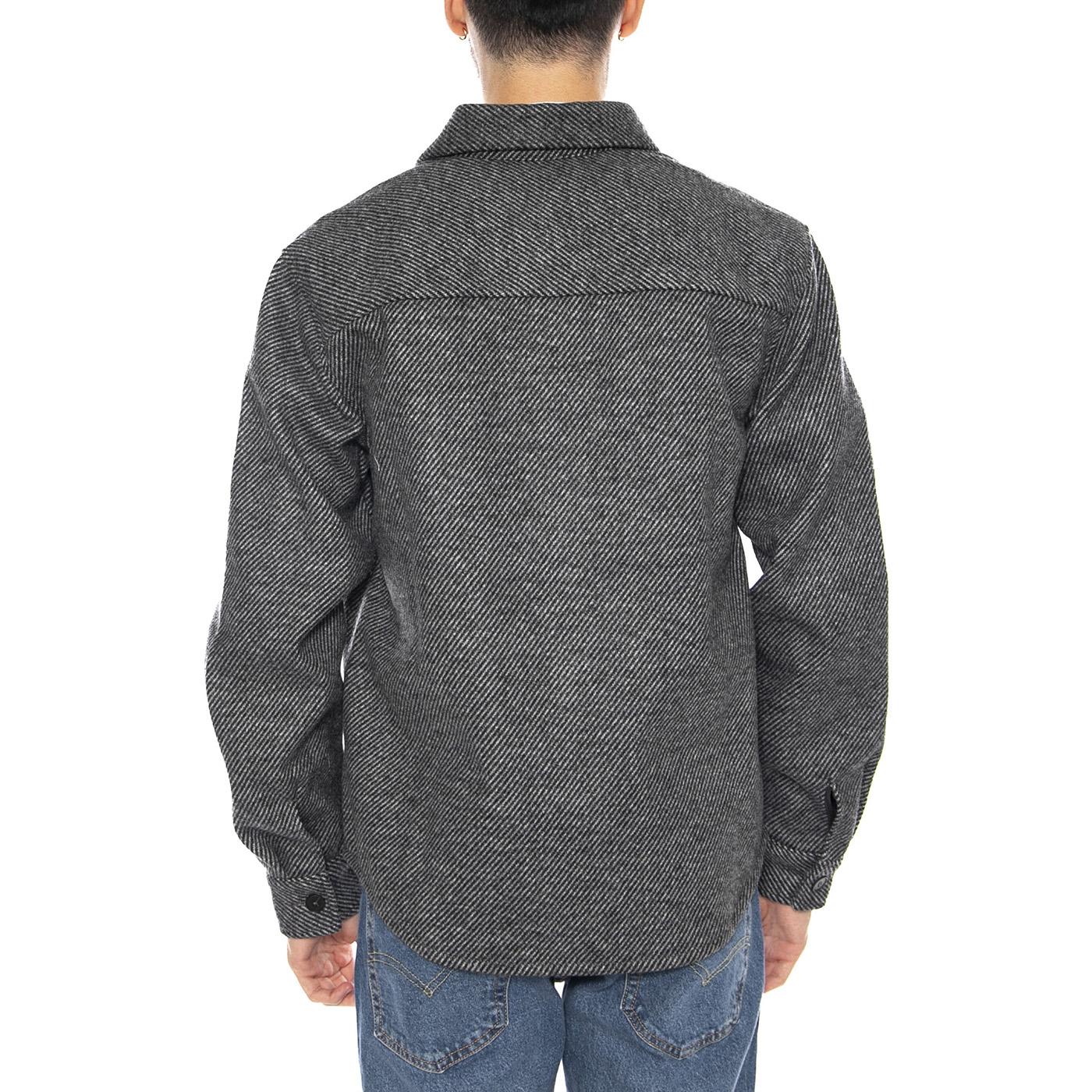 Micah Twill Overshirt FRML -- Men's Overshirt Shirt Medium Gray Melange Man ONLY & SONS - Image 3