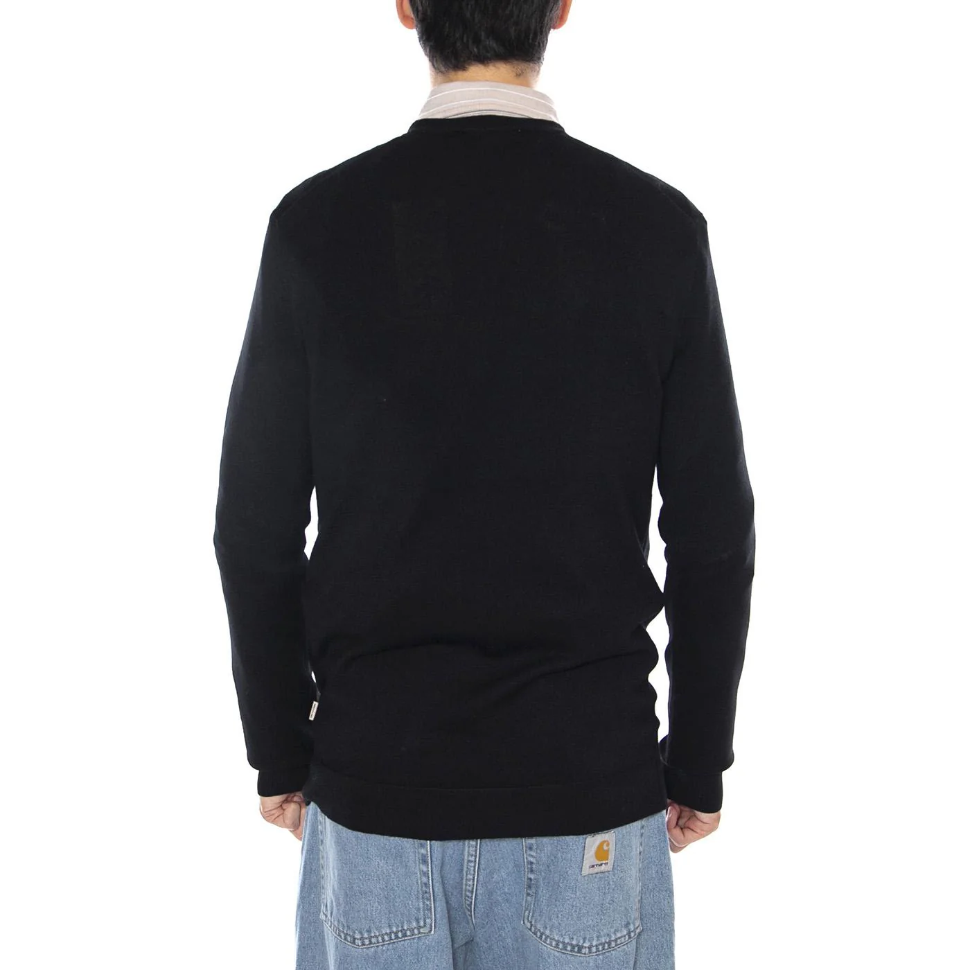 ONLY & SONS ONSWYLER Life Reg 14 LA Crew Knit Noos Black - Men's Crew Neck Sweater Black - Image 3