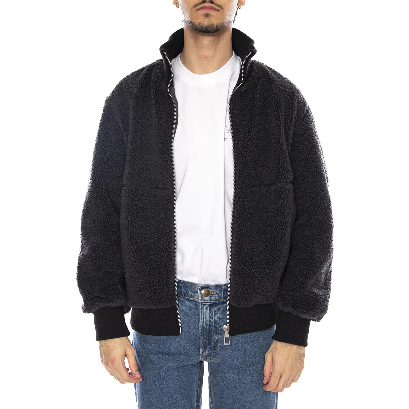 Ray Sherpa Jacket OTW Phantom - Men's Jacket Grey ONLY & SONS - Image 2
