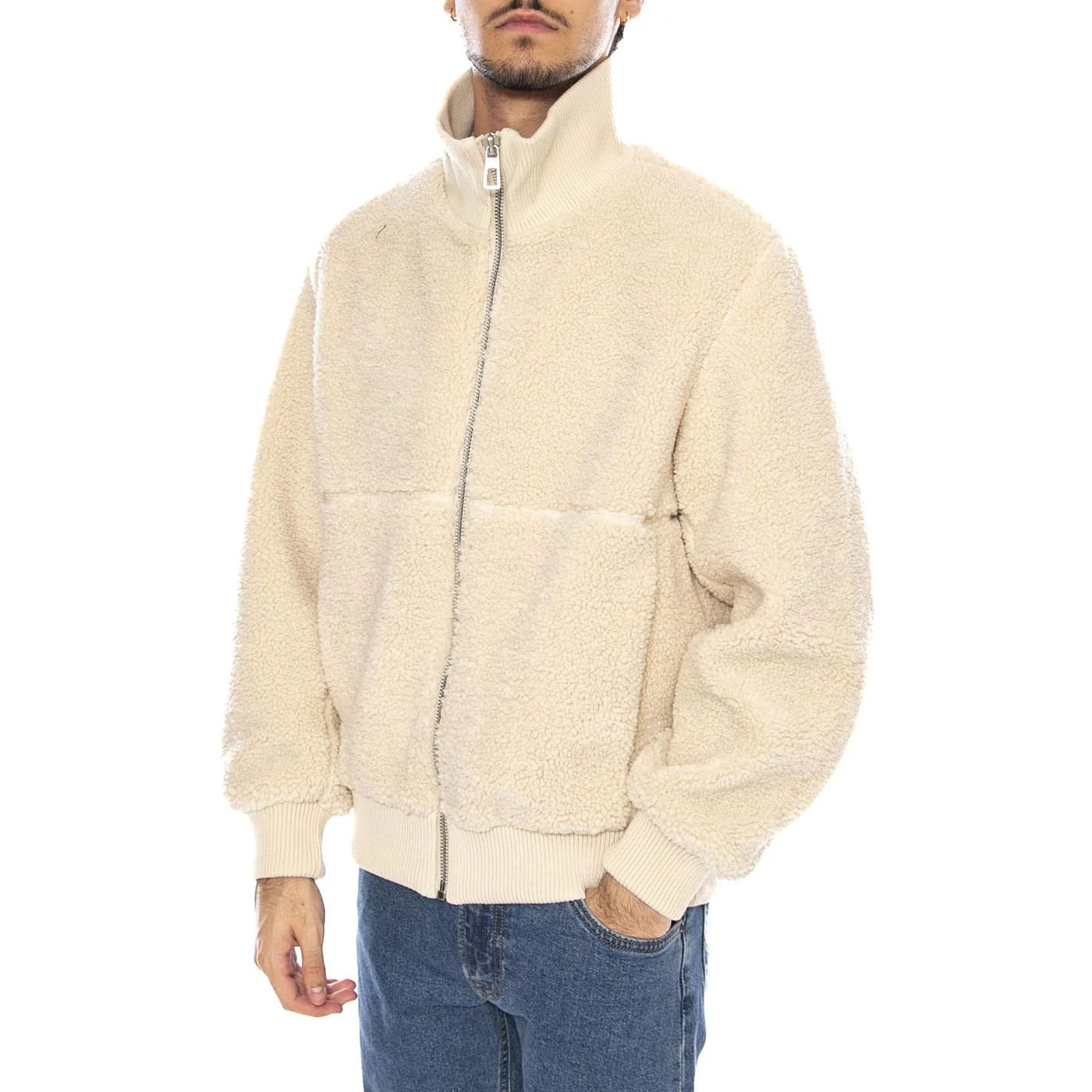 Ray Sherpa Jacket OTW Silver Lining - Ecru Men's Jacket ONLY & SONS
