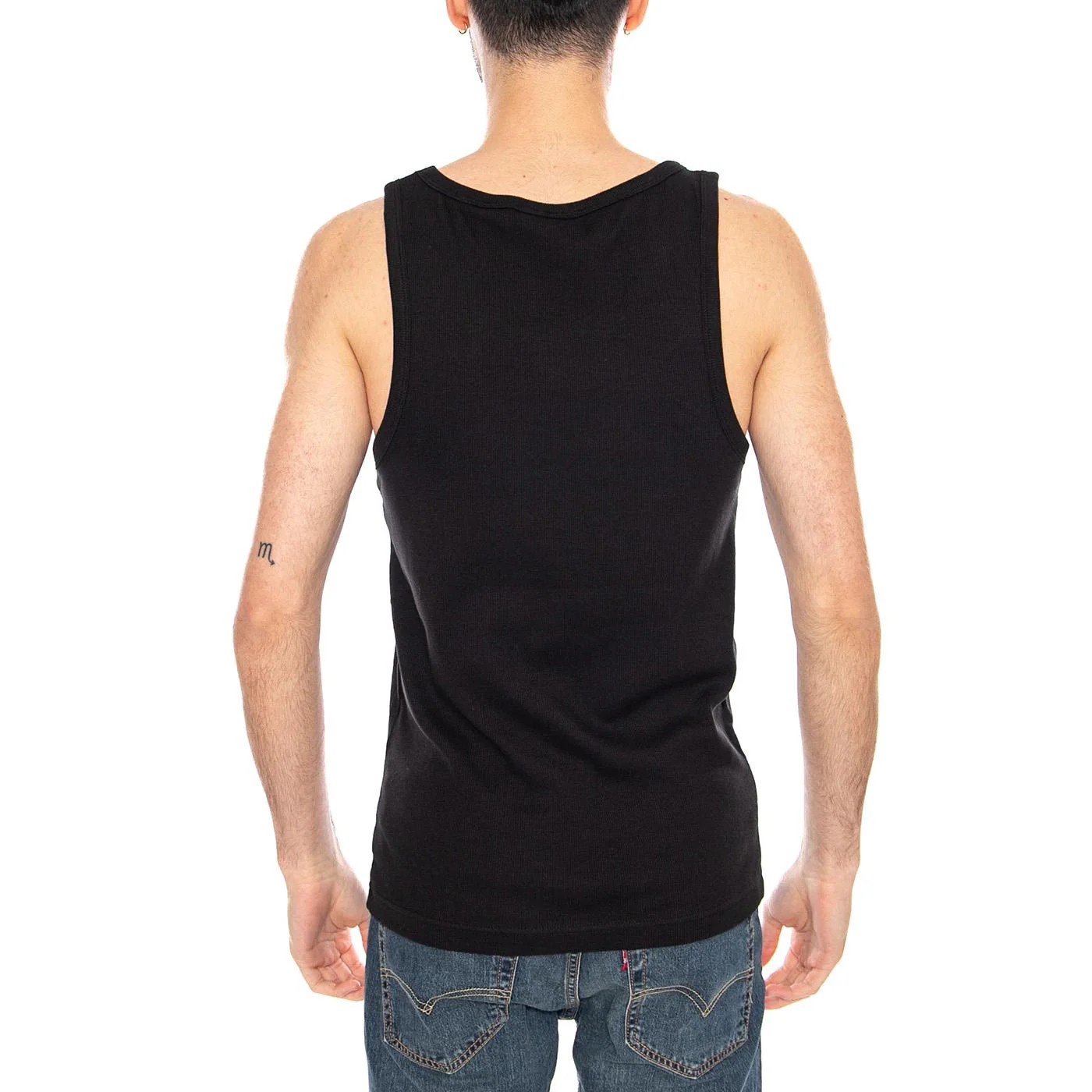 Tanner Reg SL Tank Top Noos Black - Men's Black Tank Top ONLY & SONS - Image 3