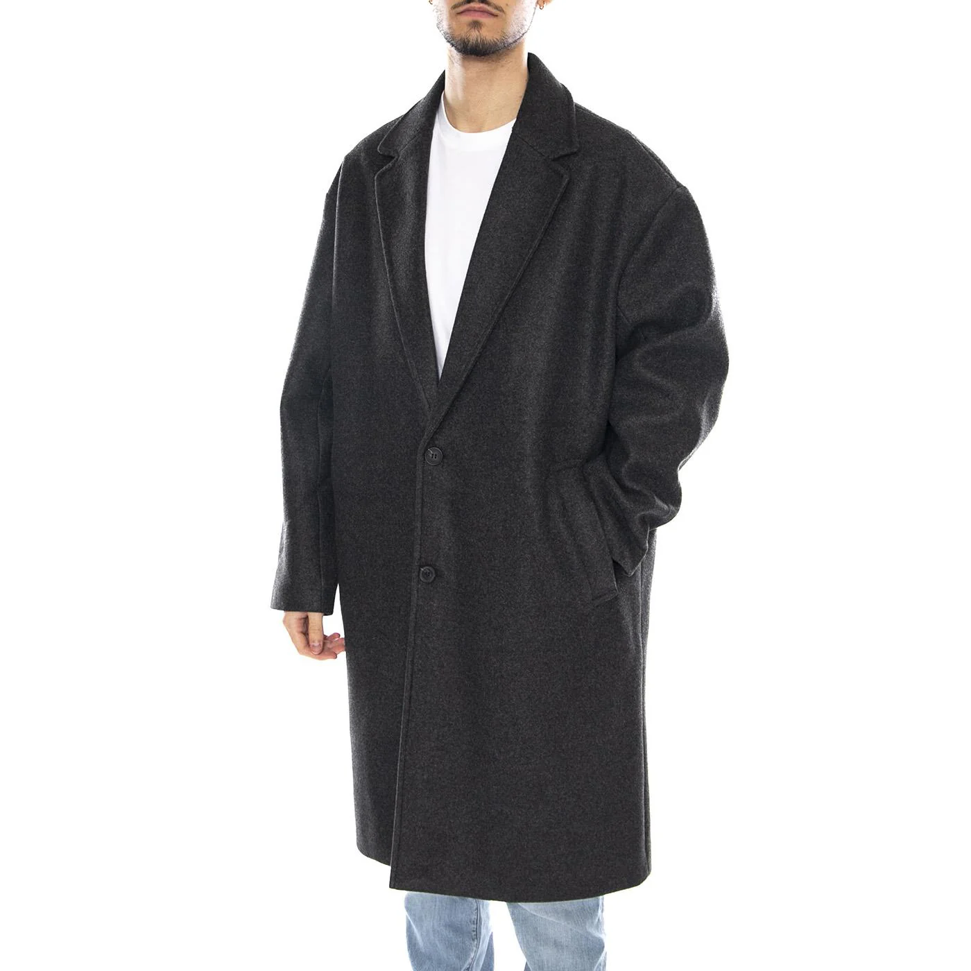 Worf Life Oversize Coat OTW -- Black Men's Coat ONLY & SONS