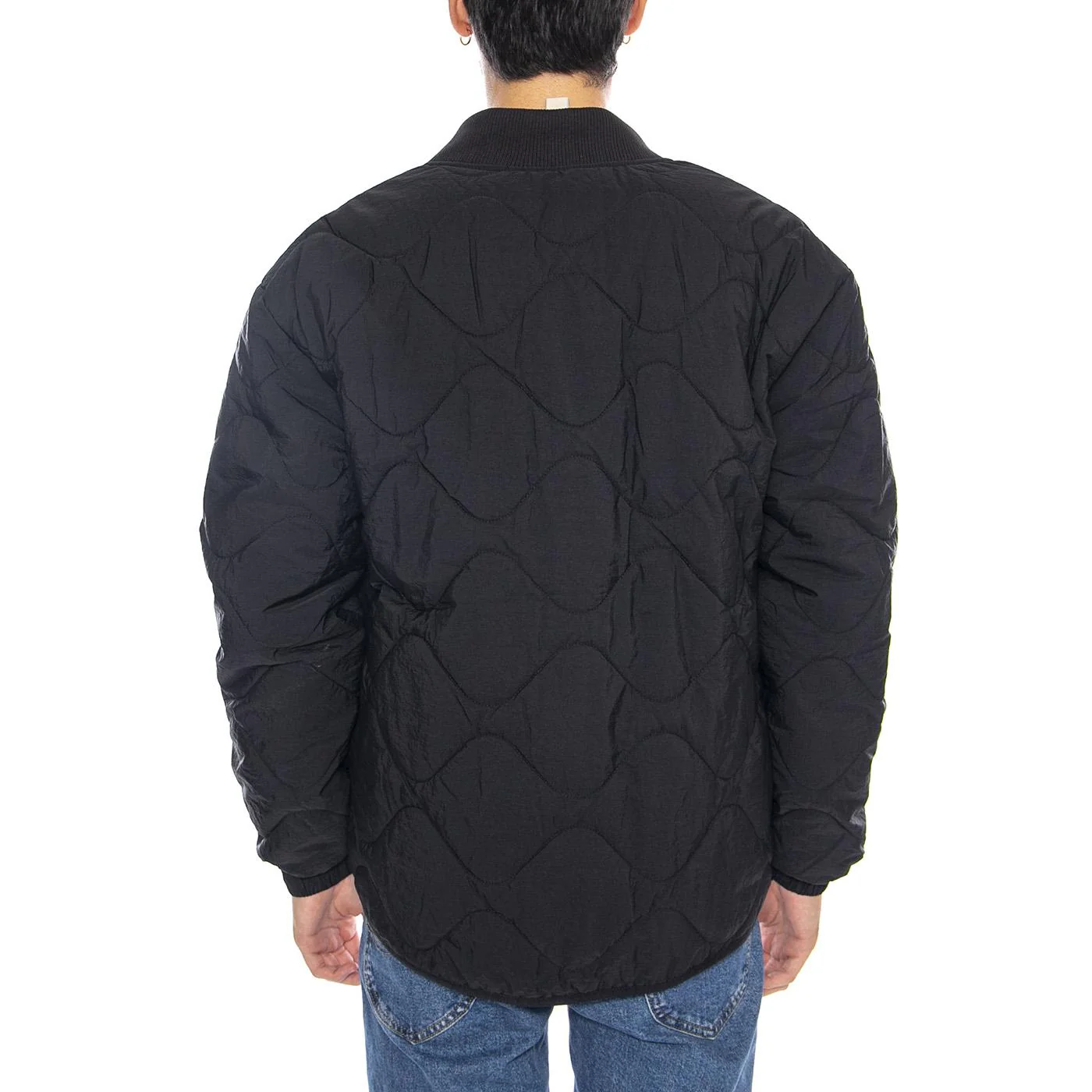 Wren Quilted Jacket OTW Black - ONLY & SONS Men's Black Jacket - Image 3