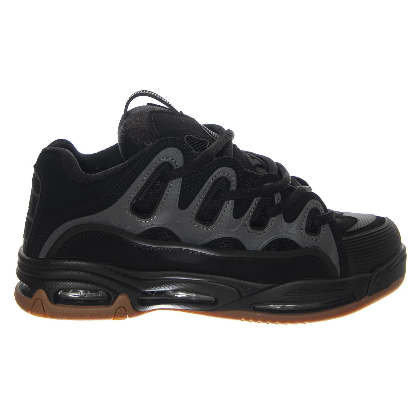 Osiris D3 2001 Black / Black / Gum -- Men's / Unisex Black / Gum Shoes Men OSIRIS - Image 2