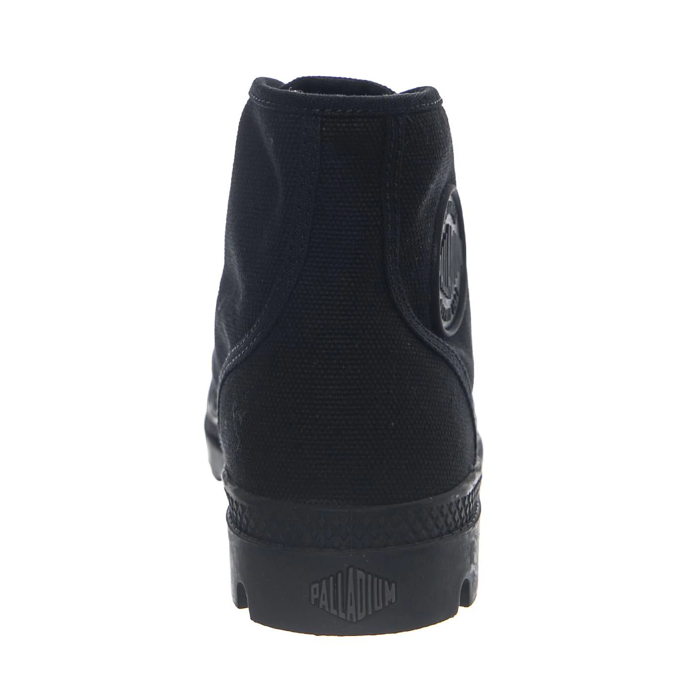 Pampa Hi Black/Black -- Women's Black High-Top Canvas Shoes PALLADIUM - Image 4