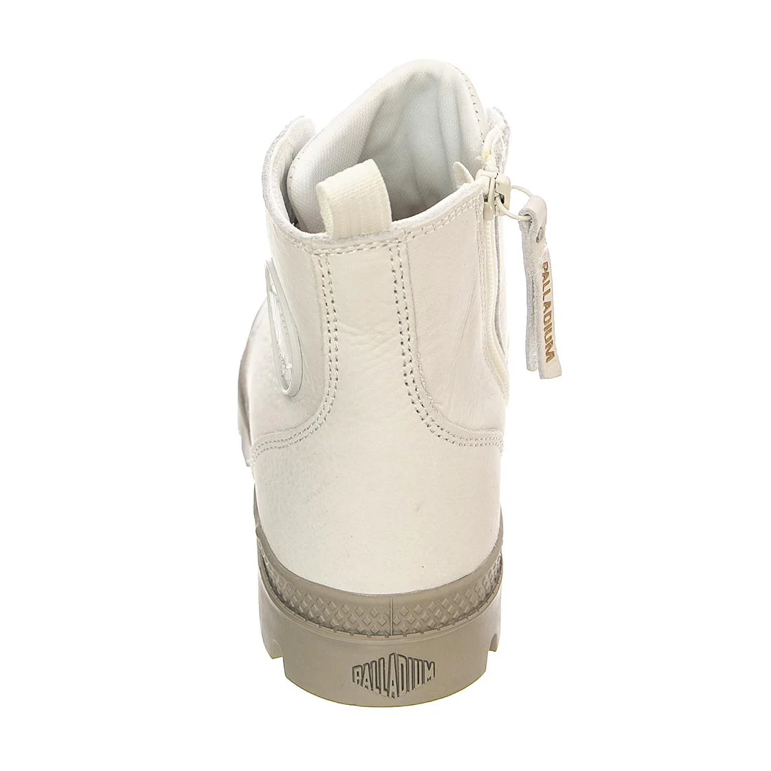 Pampa Hi Zip - Women's Ankle Profile Lace-up Shoes White Women PALLADIUM - Image 4