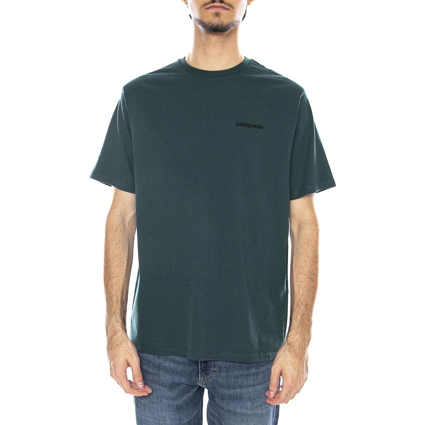 PATAGONIA M's P-6 Logo Responsibili-Tee Sage Green - Men's Crew Neck T-Shirt Green - Image 2