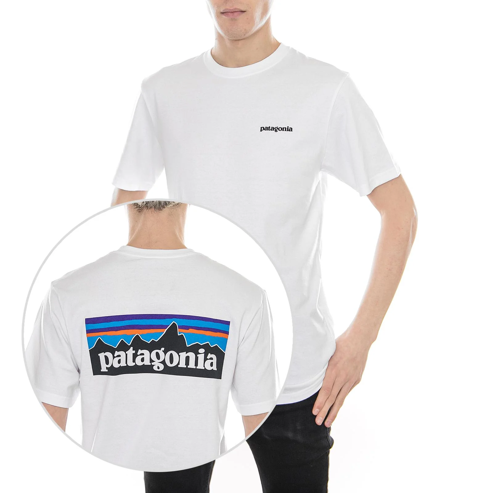 Mn P-6 Logo Responsibili-Tee - White - Maglietta Girocollo Uomo Bianca