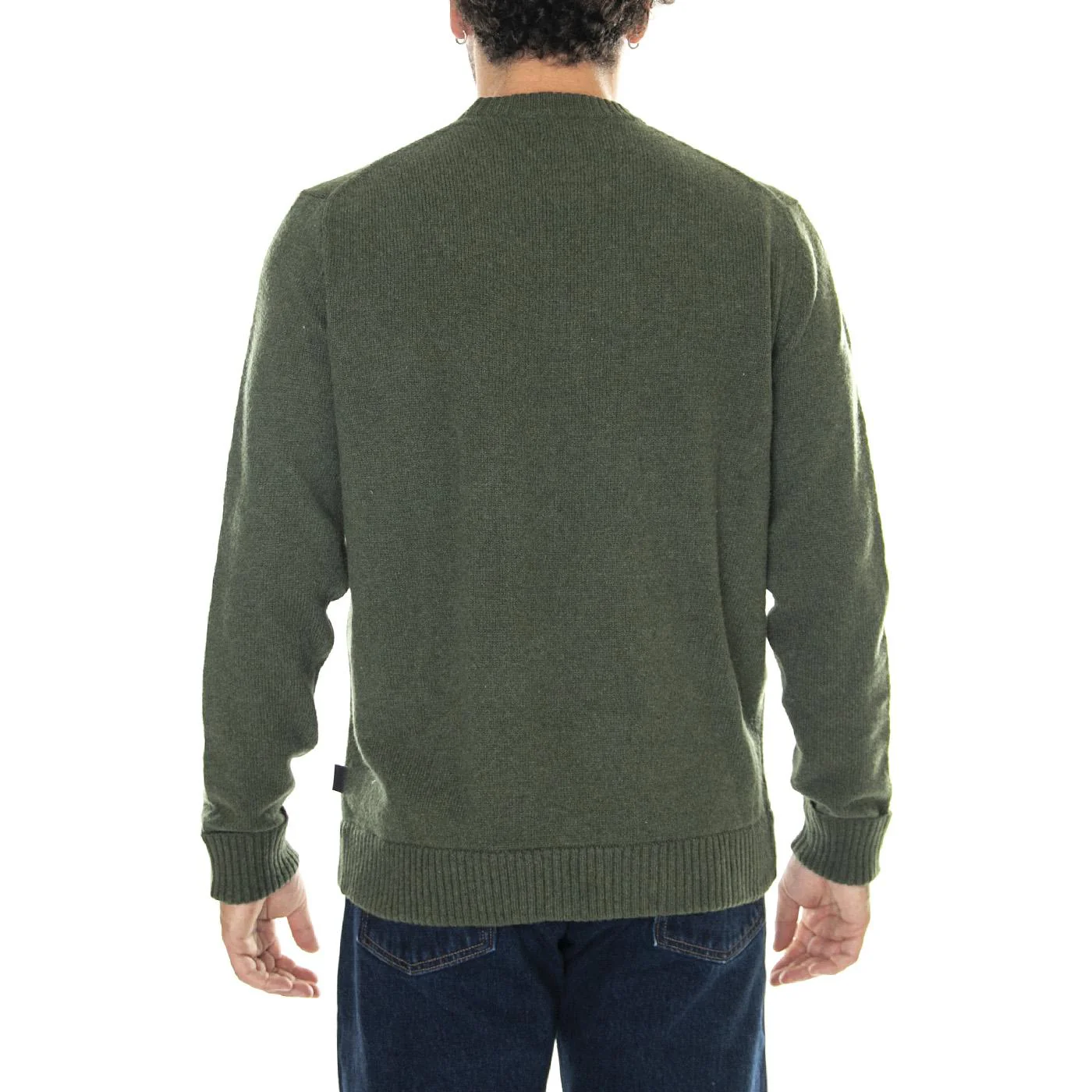 M's Recycled Wool-Blend Sweater Basin Green - Image 3