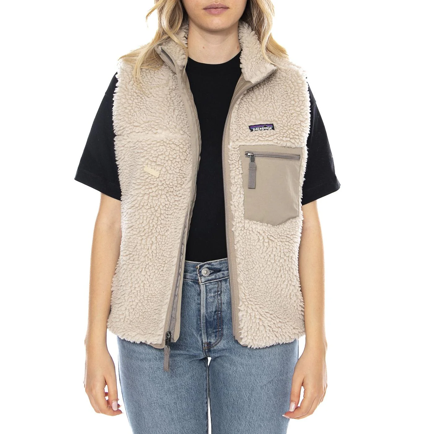 W's Classic Retro-X Vest Natural -- Beige Women's Vest PATAGONIA - Image 2