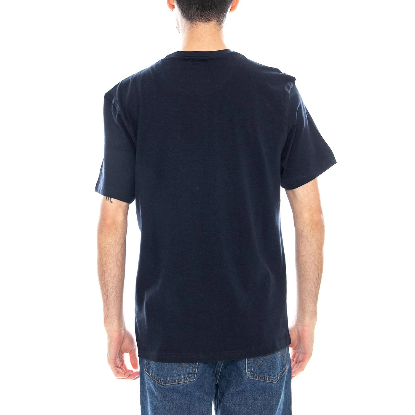 Penfield Printed Chest Pocket Navy Blazer - Men's Blue Crewneck T-Shirt Men PENFIELD - Image 3