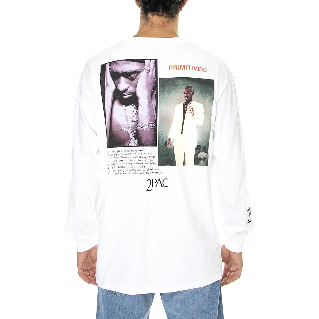Mens Voice L/S Tee White - Image 4