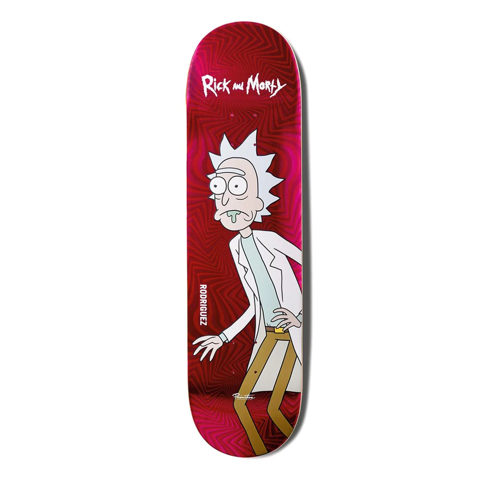 Primitive x Rick And Morty Rodriguez Rick 8.25" + Grip Jessup/Mob - Multicolor - Skateboard Deck SKATE PRIMITIVE