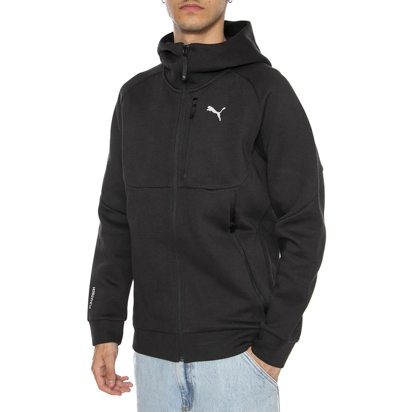 PUMA Tech Full-Zip Hoodie DK PUMA Black - Image 2