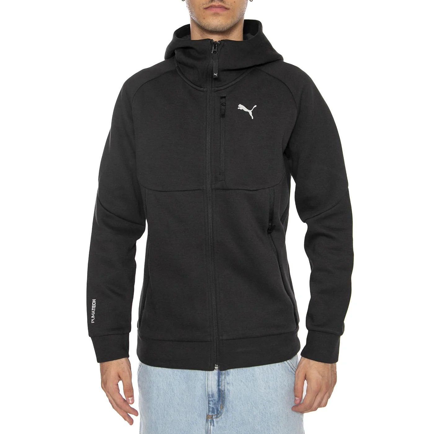 PUMA Tech Full-Zip Hoodie DK PUMA Black - Image 3