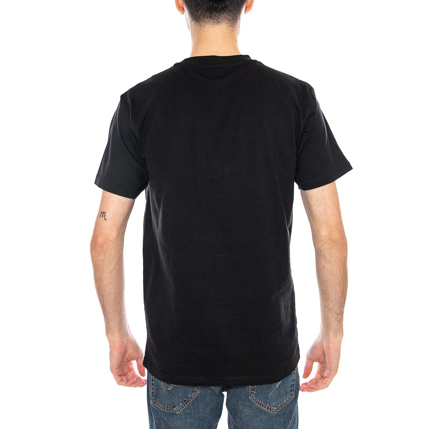Hand Dot Front Black - Men's Black Crew Neck T-Shirt Men SANTA CRUZ - Image 3