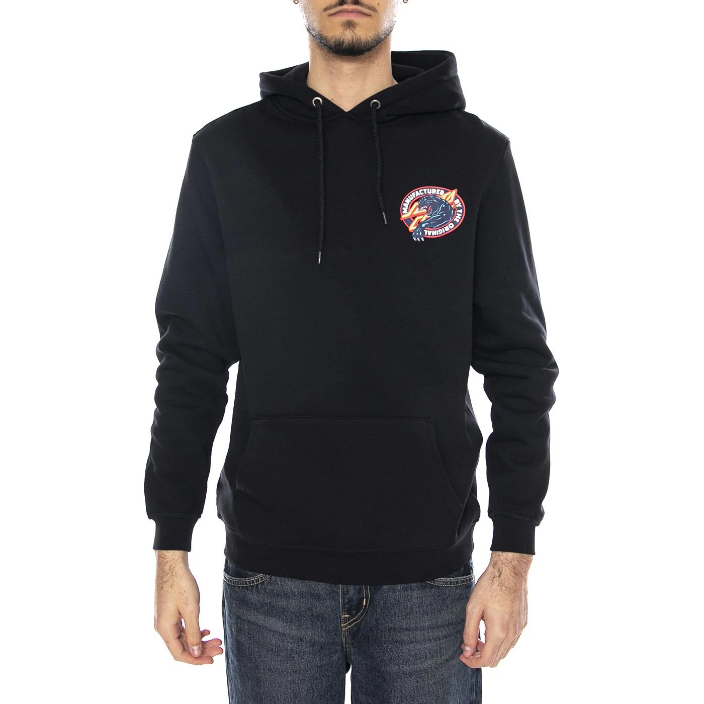Natas SC Panther Hood -- Black Hoodie Men's SANTA CRUZ - Image 2
