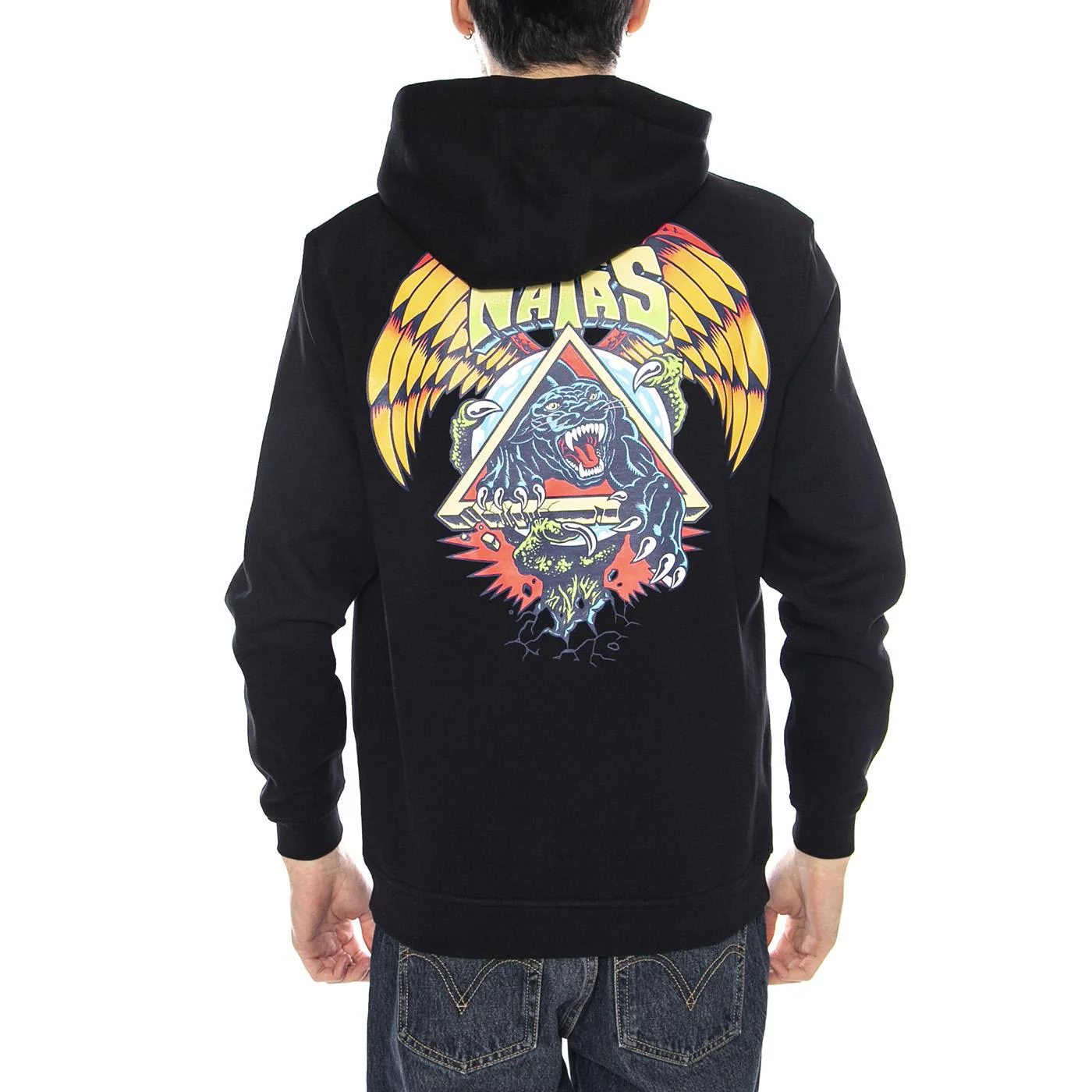 Natas SC Panther Hood -- Black Hoodie Men's SANTA CRUZ - Image 3