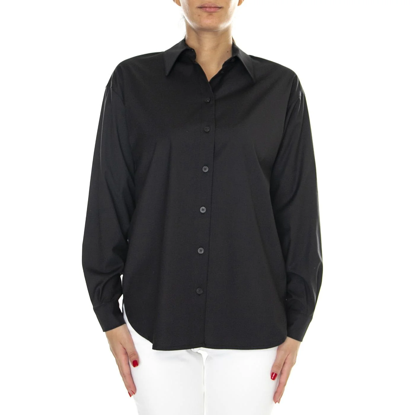 Camicia Donna 999 Nera Black Shirt - Image 2