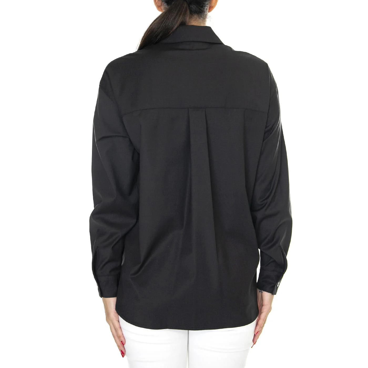 Camicia Donna 999 Nera Black Shirt - Image 3