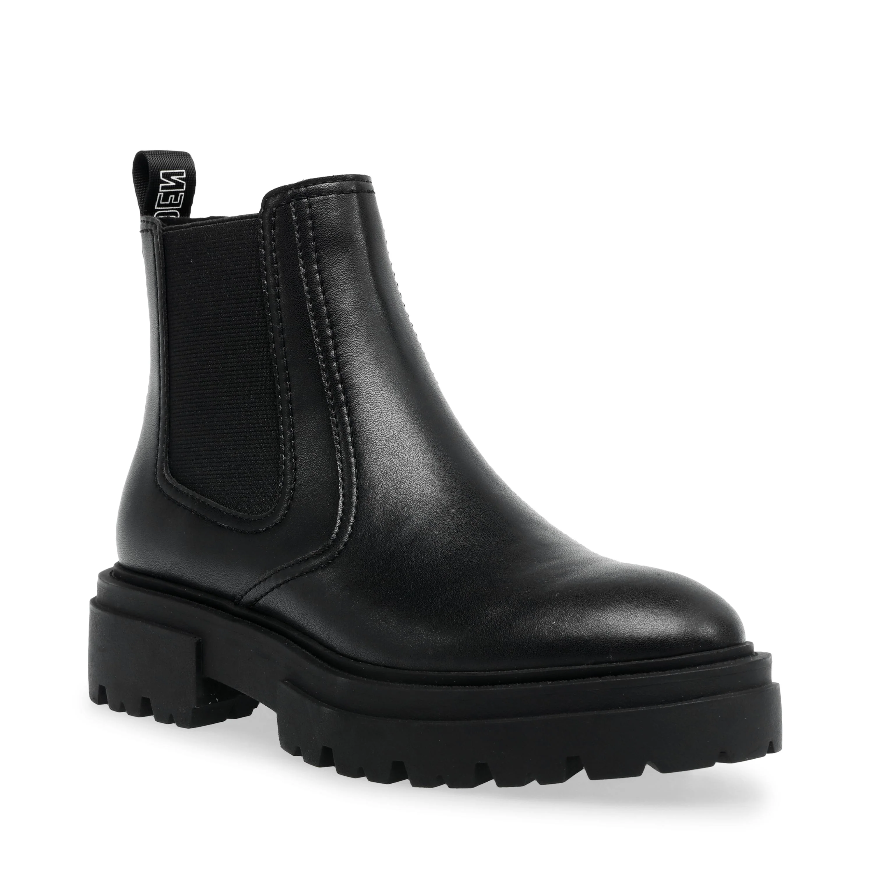 Womens Astute Blk Leat Ankle Boots - Image 2