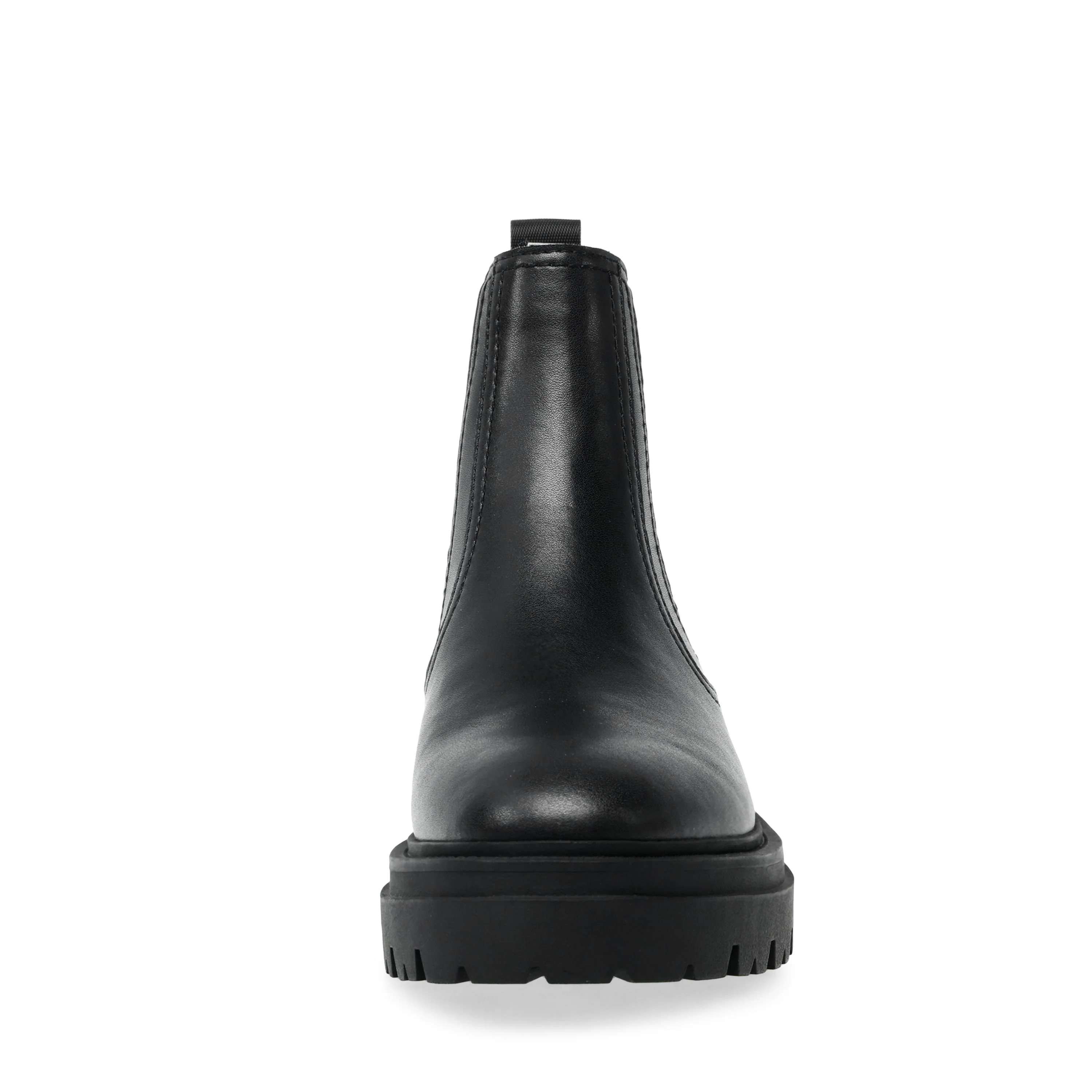 Womens Astute Blk Leat Ankle Boots - Image 3