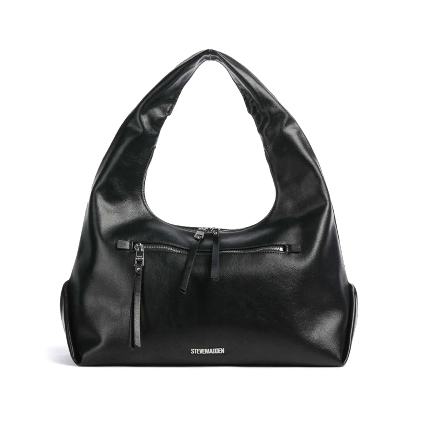Biva BLK/SIL - Black Shoulder Bag STEVE MADDEN ACCESSORIES